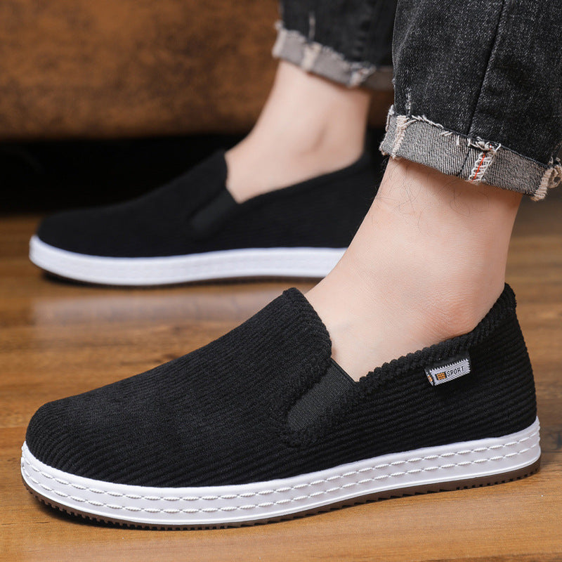 Damen Bequeme Cordstoffslipper EB