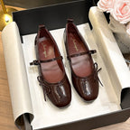 Damen Ballerinas mit schimmerndem Obermaterial und verspieltem Schleifendetail EB