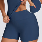 Sportliche Damen-Kompressionsshorts mit praktischen Seitentaschen