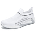 Unisex nan nahtloser Strick-Slip-On Laufschuh mit sockenähnlichem Schaft und hexagonaler Dämpfungssohle EB