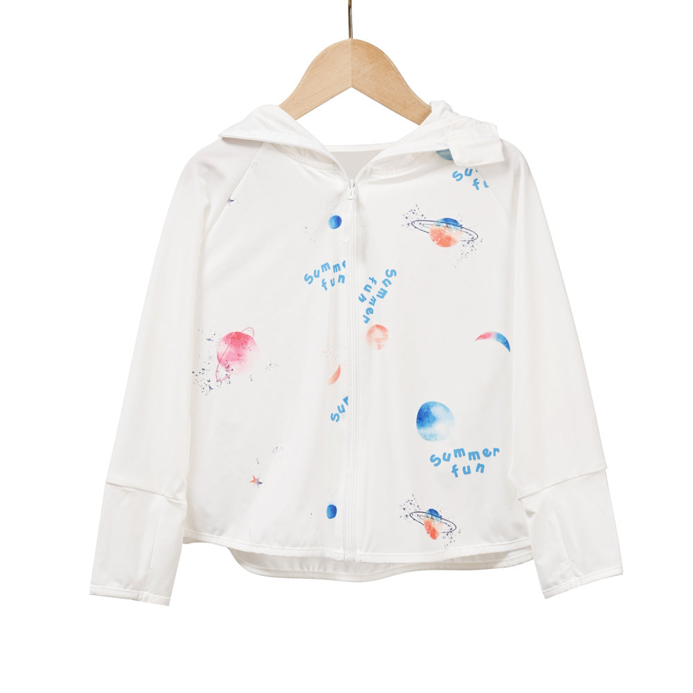 Damen Atmungsaktive Sportjacke mit UV-Schutz und Kapuze EB