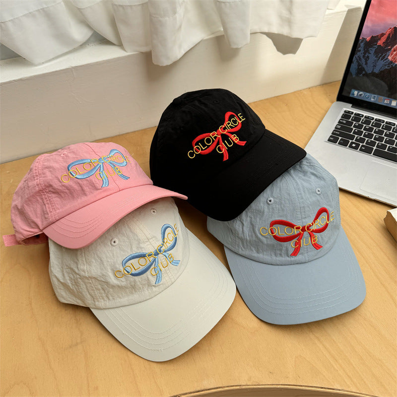 Damen-Baseballcap mit Schleifendetail und Stickerei