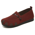 Damen Bequeme Slip-On Ballerinas mit flexiblem Obermaterial EB