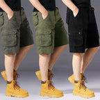 Herren Cargo-Shorts mit einer Vielzahl von praktischen Taschen und verstellbarem Bund EB