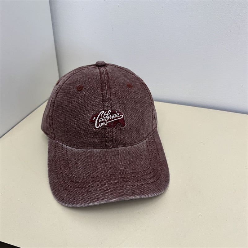 Lässige Vintage-Damen-Cap mit Stickerei
