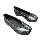 Damen Ballerinas mit schimmerndem Obermaterial und bequemer Passform EB