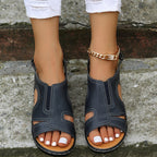 Damen Bequeme und stilvolle Sandalen mit einzigartigem Schnitt EB