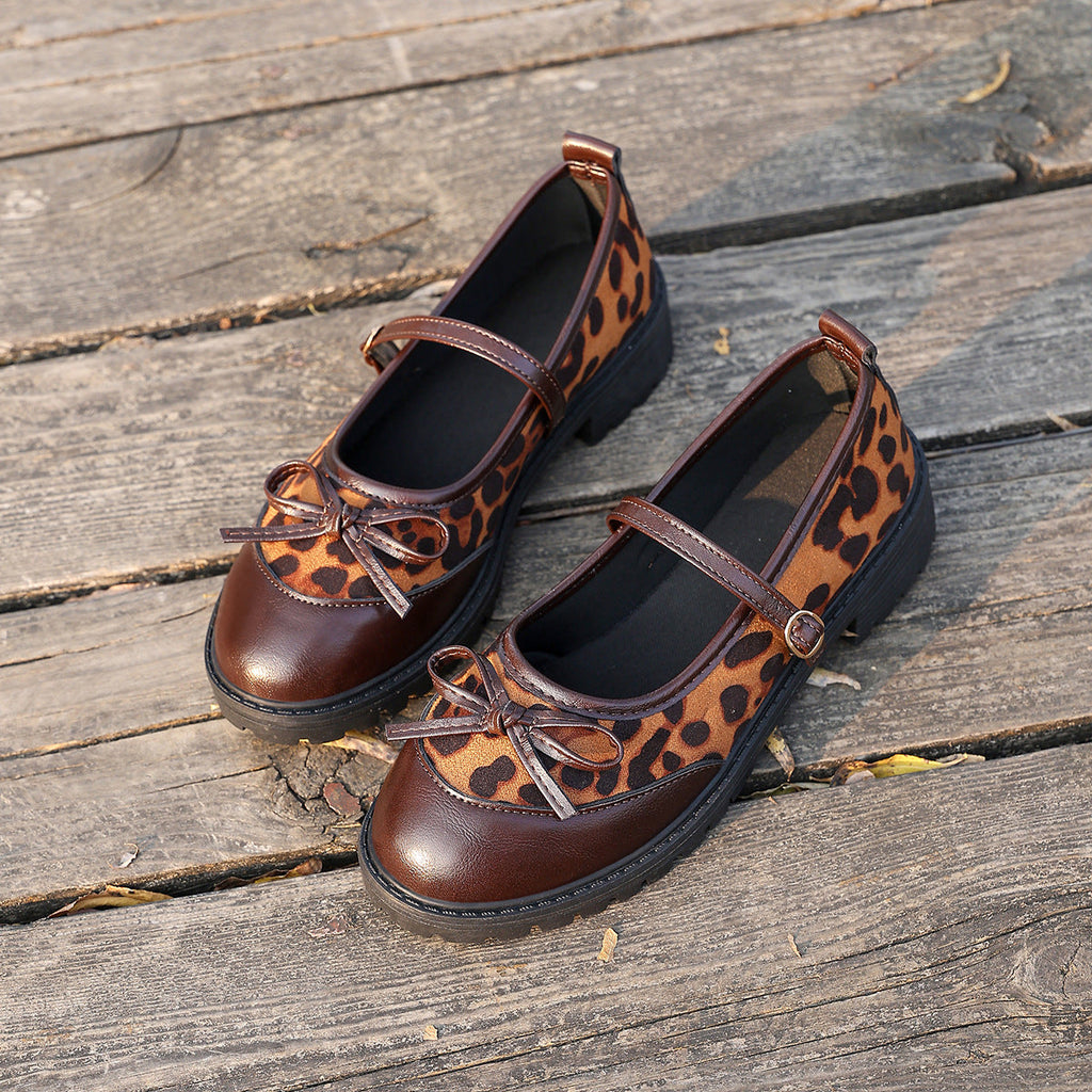 Damen Ballerinas im modernen Leo-Design EB