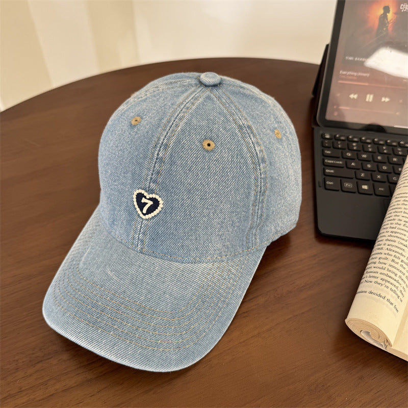 Damen-Baseballkappe aus Denim