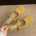 Damen Ballerinas mit verstellbarem Riemen und weichem Innenfutter EB