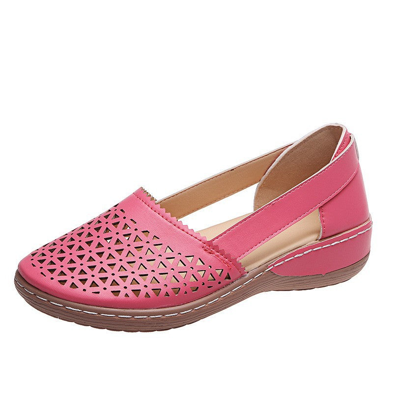 Damen Atmungsaktive Slip-On Sandalen mit seitlicher Öffnung und modischem Design EB