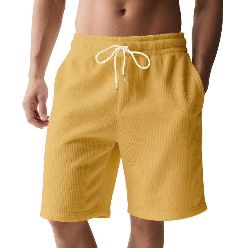 Herren nan knielange Bermudashorts mit elastischem Bund Kordelzug und Seitentaschen EB