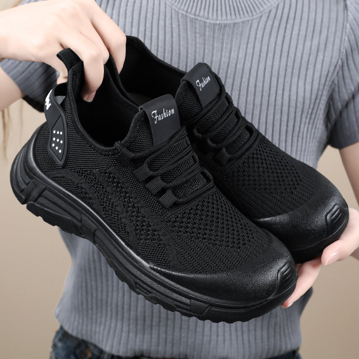 Damen Atmungsaktive Freizeitschuhe mit stoßdämpfender Sohle EB