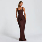 Damen Elegantes Maxi-Kleid mit raffinierten Drapierungen EB