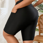 Damen-Sportshorts mit praktischer Tasche