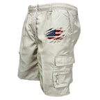 Herren Cargo-Shorts mit praktischen Seitentaschen und elastischem Bund EB