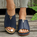 Damen Komfortable Clogs mit floralem Cut-Out-Design und rutschfester Sohle EB