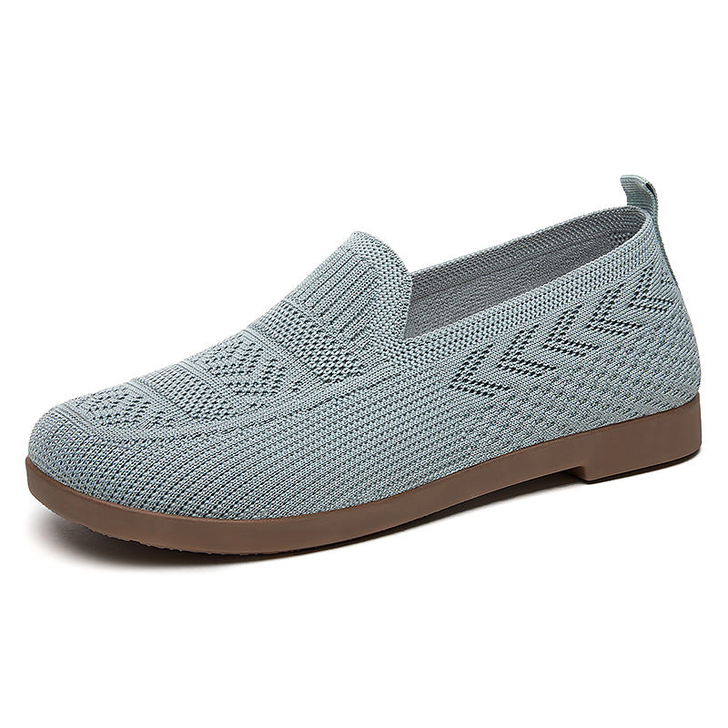 Damen Bequeme Slip-On Schuhe mit atmungsaktivem Netzwerkdesign EB