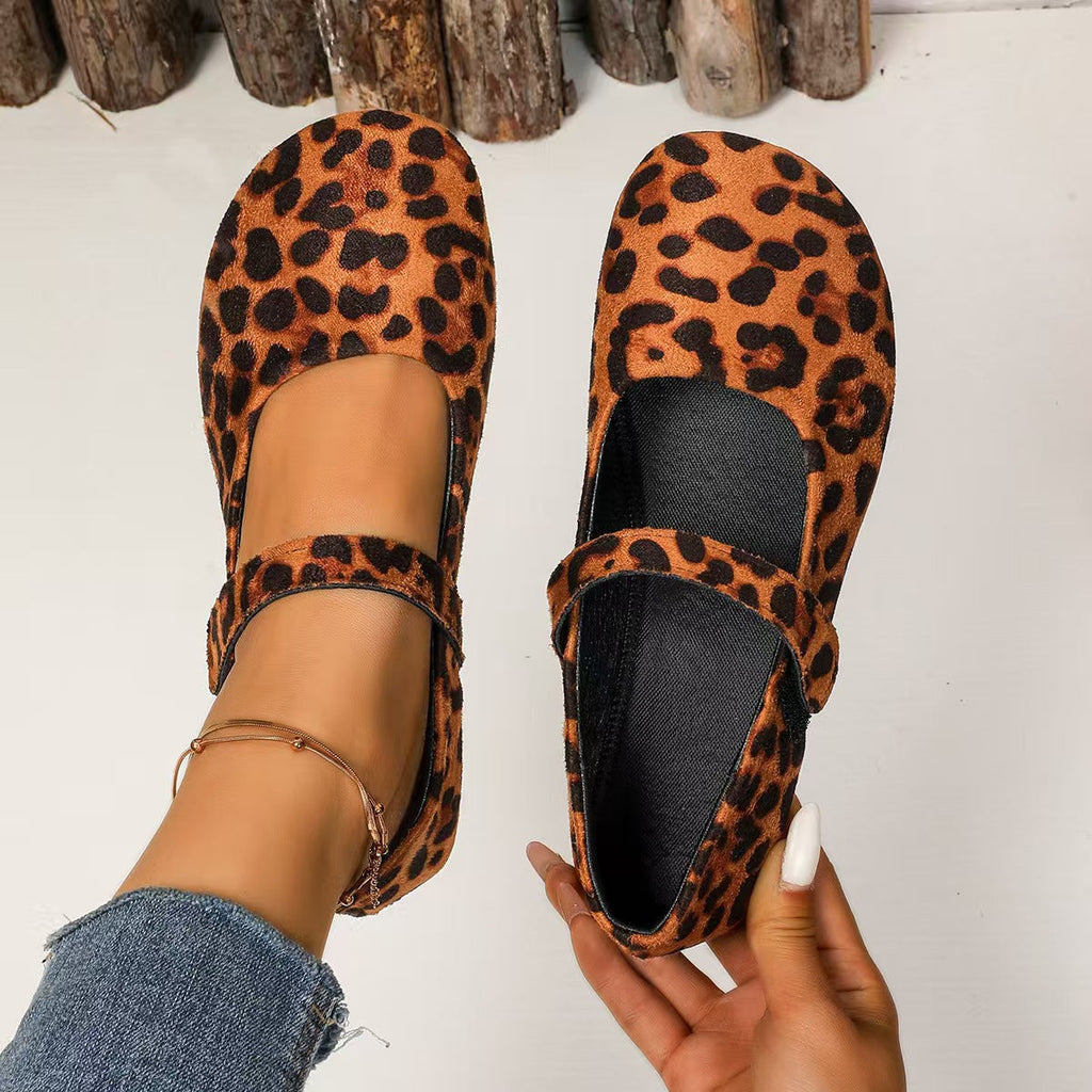 Damen Ballerinas mit verstellbarem Klettverschluss und weichem Obermaterial EB