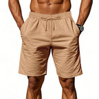 Herren nan lässige Baumwollmix Freizeitshorts mit elastischem Bund und Seitentaschen EB