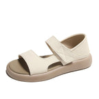 Damen bequeme Riemensandalen mit verstellbarem Klettverschluss EB