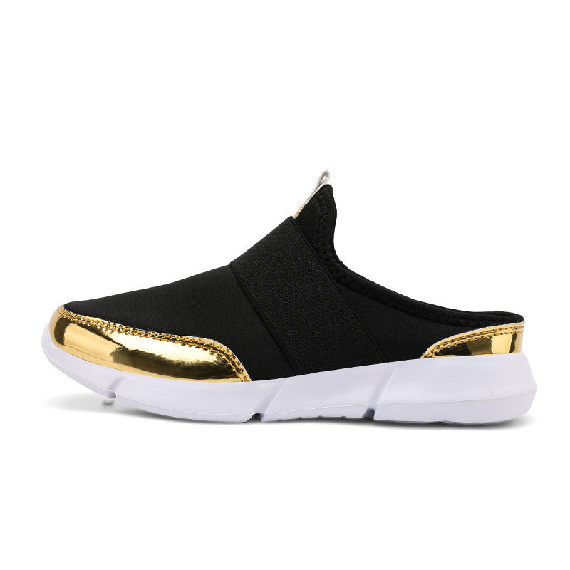 Damen Bequeme Slip-On Clogs mit elastischem Obermaterial EB