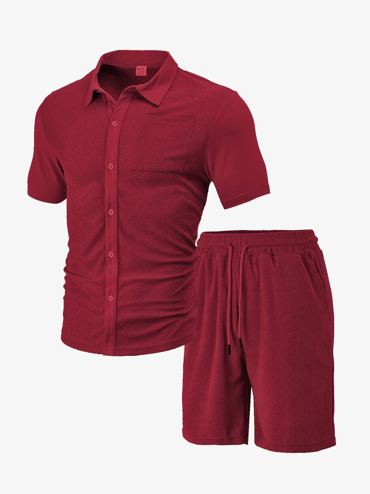 Freizeit-Set für Herren mit Hemd und Shorts