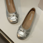 Damen Ballerina-Schuhe mit elegantem Schleifendetail EB