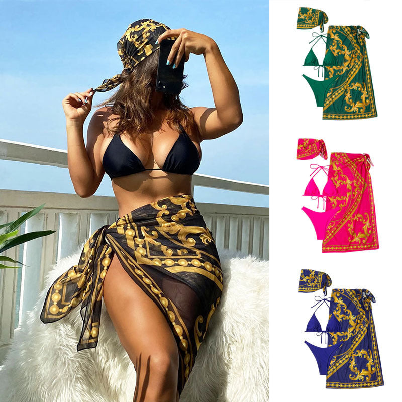 Damen Elegantes Strandtuch mit hohem Beinschlitz EB