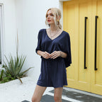 Damen Jumpsuit mit oversize Schnitt und verstellbarem Taillenzug EB