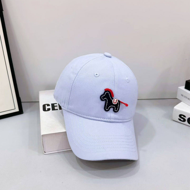 Verspielte Baseballkappe mit Pony-Stickerei