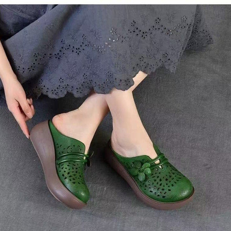 Damen Bequeme Clogs mit modischem Blüten-Detail EB