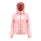 Damen glänzende Winterjacke EB