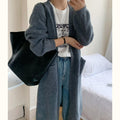 Damen Weicher Strickmantel mit großzügigen Taschen und weitem Schnitt EB