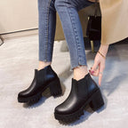 Damen Chunky Chelsea Boots mit robustem Profil und elastischen Einsätzen EB