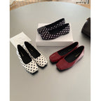 Damen Ballerinas mit verspieltem Punktedesign und bequemem Fußbett EB