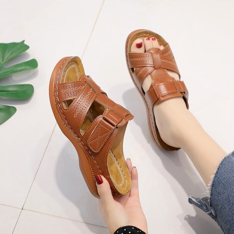 Damen Bequeme Sommerfreizeitsandalen mit ergonomischer Sohle EB