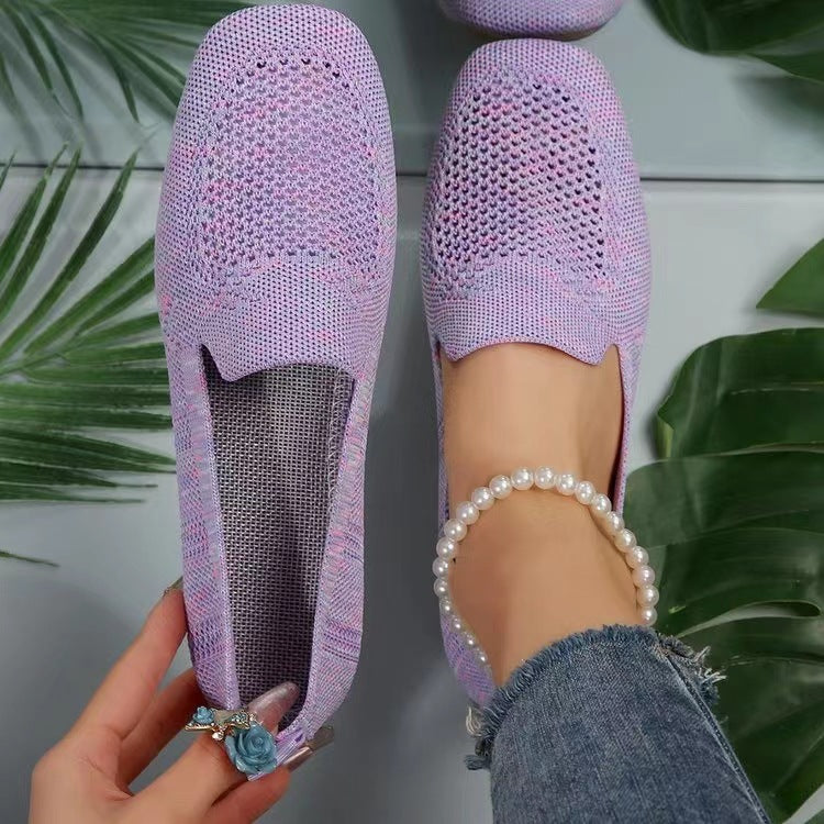 Damen Atmungsaktive Slip-On Schuhe aus Netzmaterial EB