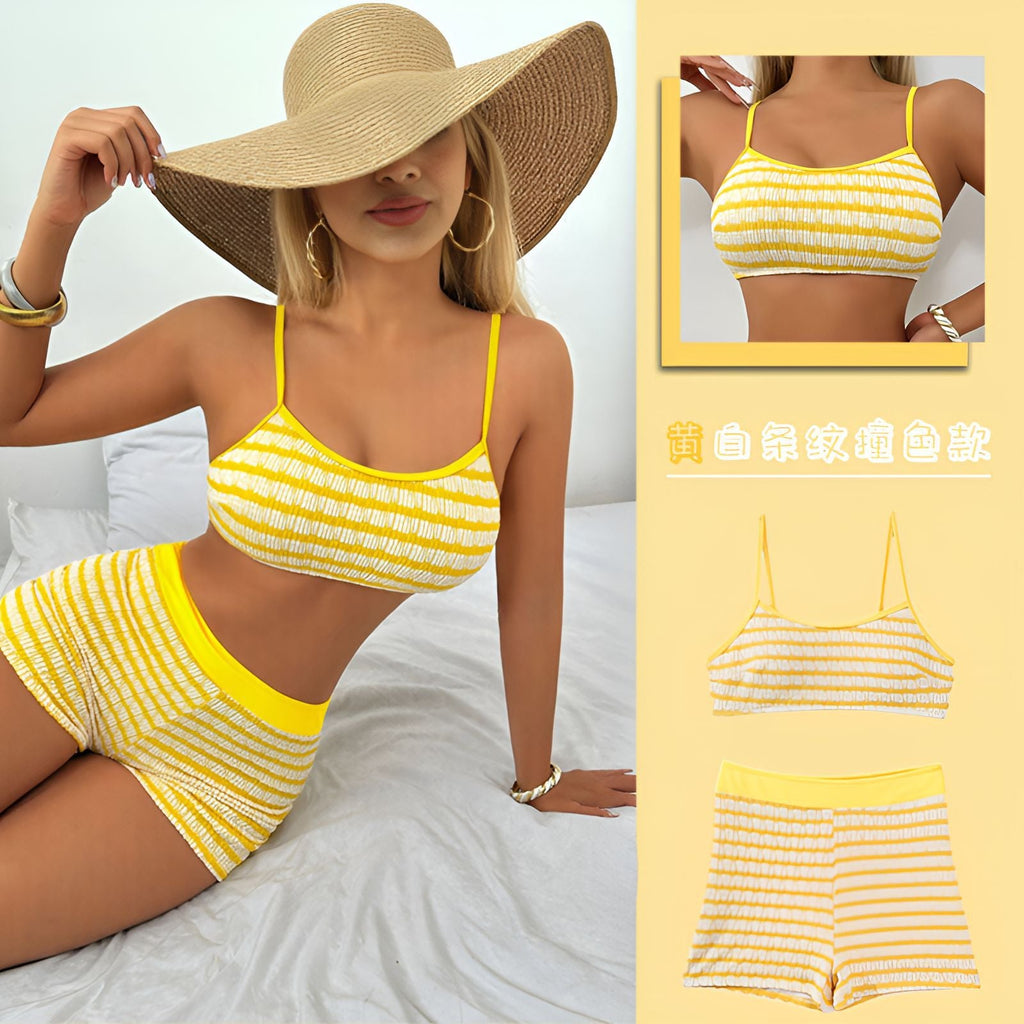 Damen Crop-Top und Shorts Set