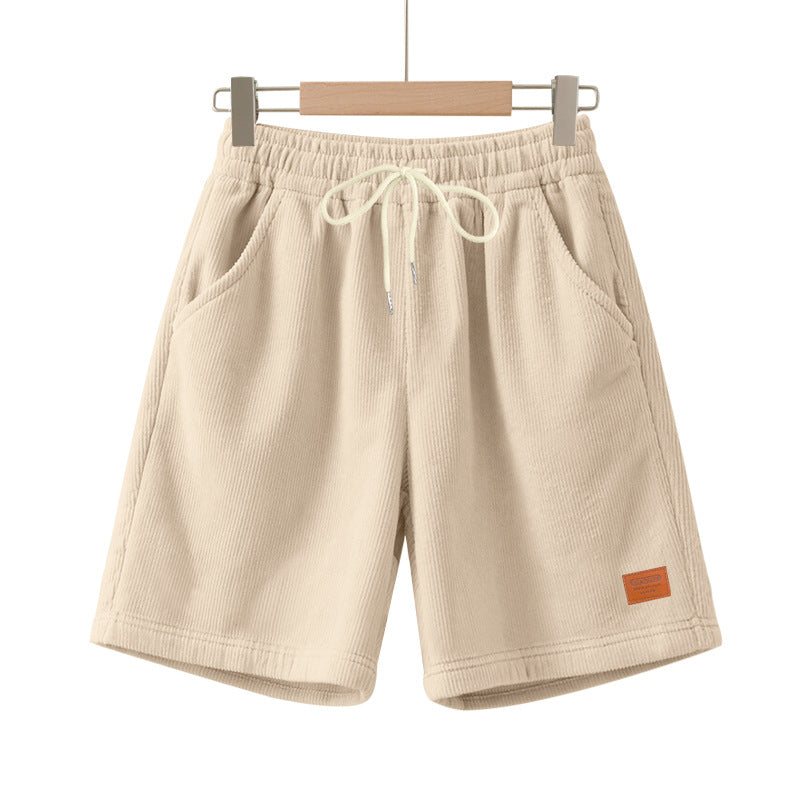 Lässige Bermuda-Shorts für Herren aus strukturiertem Baumwollmix