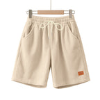 Lässige Bermuda-Shorts für Herren aus strukturiertem Baumwollmix