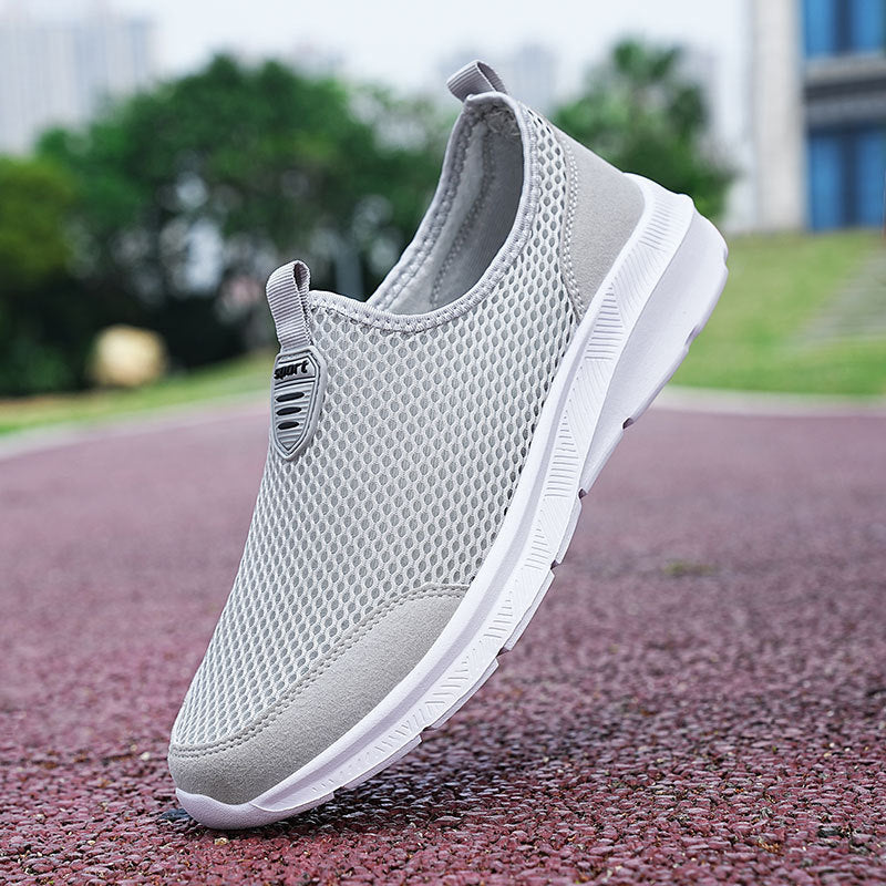 Unisex nan ultraleichter Netz-Slipper mit viskoelastischem Fußbett und flexibler rutschfester Laufsohle EB