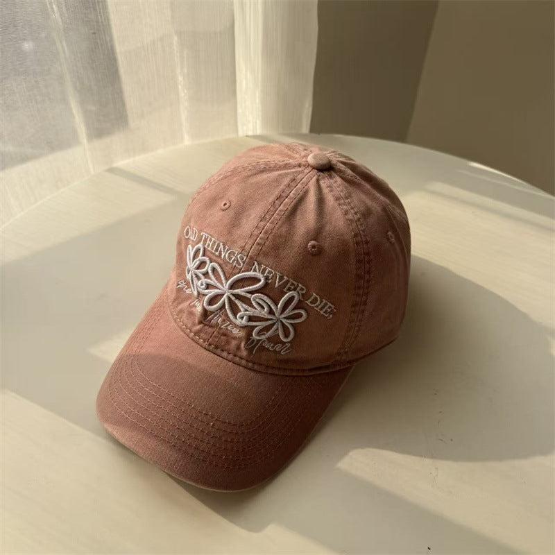 Bestickte florale Damen-Baseballkappe