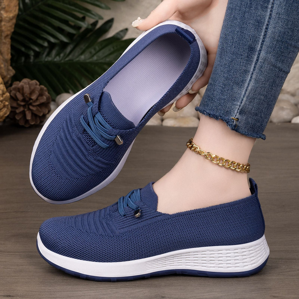 Damen Bequeme und atmungsaktive Alltagsschuhe mit flexibler Sohle EB