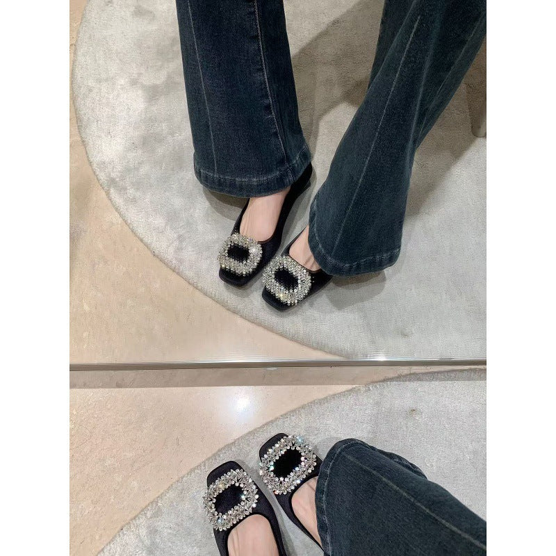 Damen Edle Pumps mit funkelndem Schmuckdetail und bequemer Innensohle EB