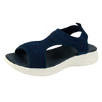 Damen Atmungsaktive Sandalen mit flexiblem Fußbett und modischen Cut-Outs EB
