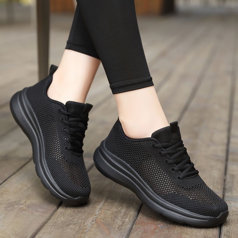 Unisex nan federleichter Mesh-Freizeitschuh mit atmungsaktivem Strukturstrick, ergonomischer Komfortsohle und Zuglasche EB