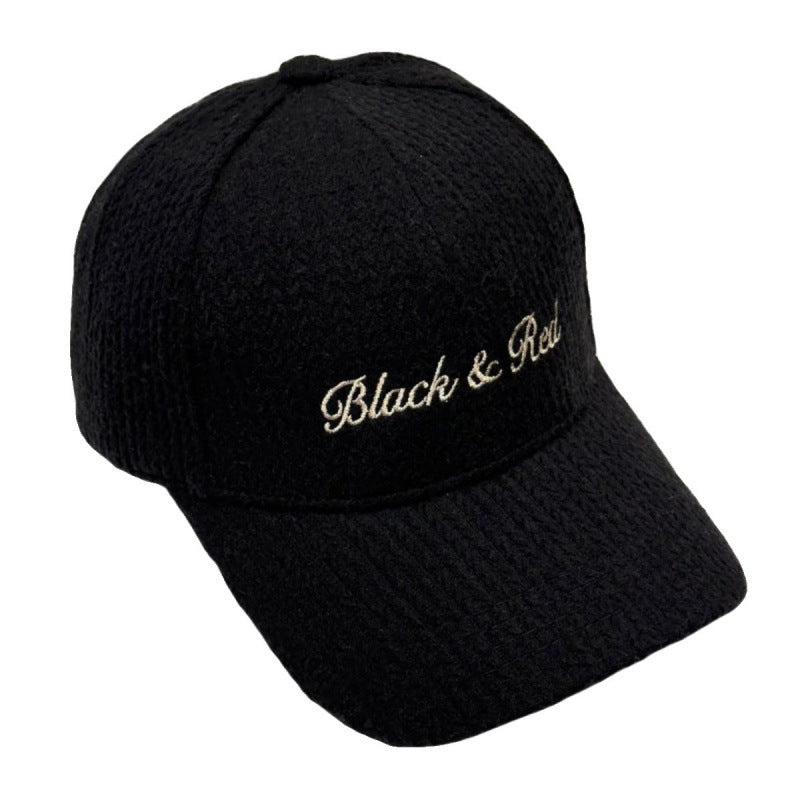 Damen-Strick-Baseballkappe mit Stickerei