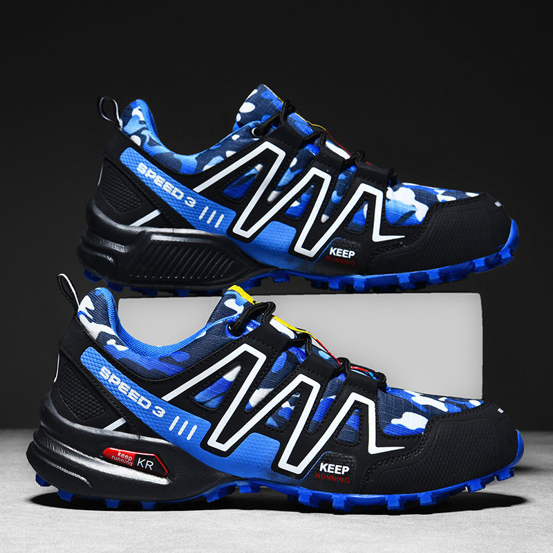 Damen Sportliche Trail-Laufschuhe mit robuster Sohlenkonstruktion und atmungsaktivem Obermaterial EB
