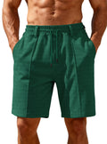 Chino-Shorts für Herren mit Bundfalten und elastischem Kordelzug